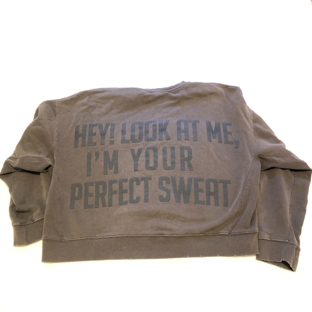 Zara cotton cropped brown sweater size small
